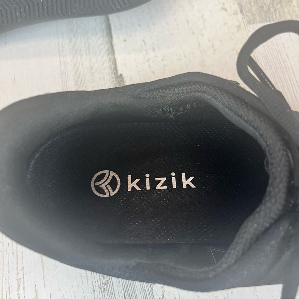 Kizik Madrid Eco Knit SlipOn LaceUp Black Comfort Sneakers - Picture 8 of 10